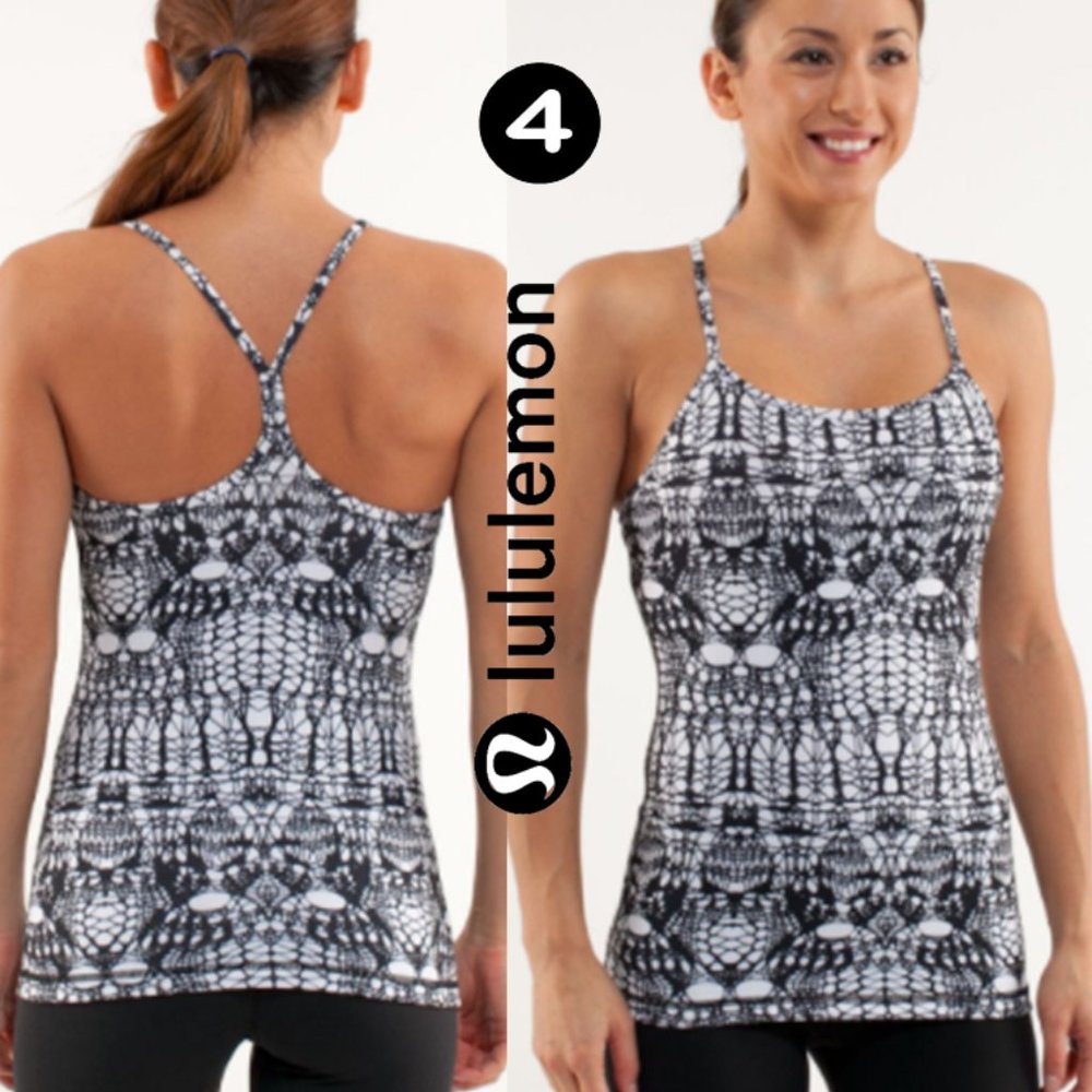 lululemon athletica Black and White Tank Top
